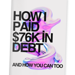 How I paid off debt